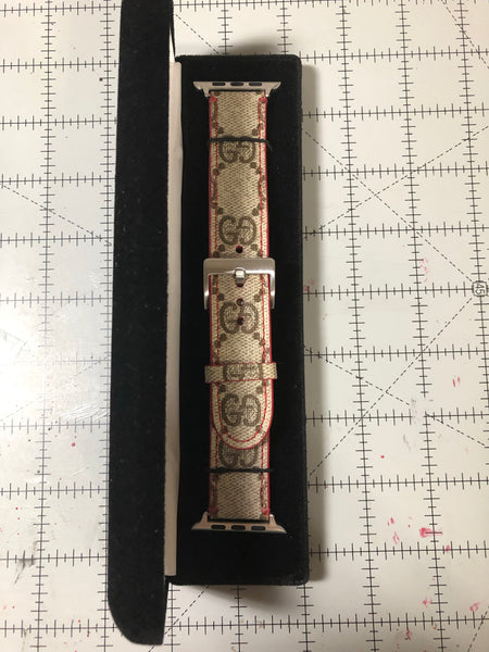 Custom LV Monogram Watch Band (Red back) – Corn Blakes