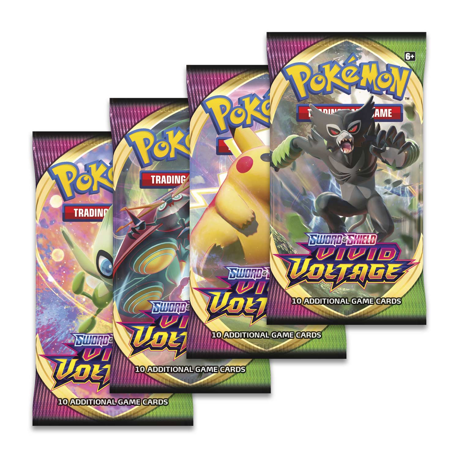 Pokémon Booster Pack S&S Vivid Voltage Art Set Official Factory Sealed