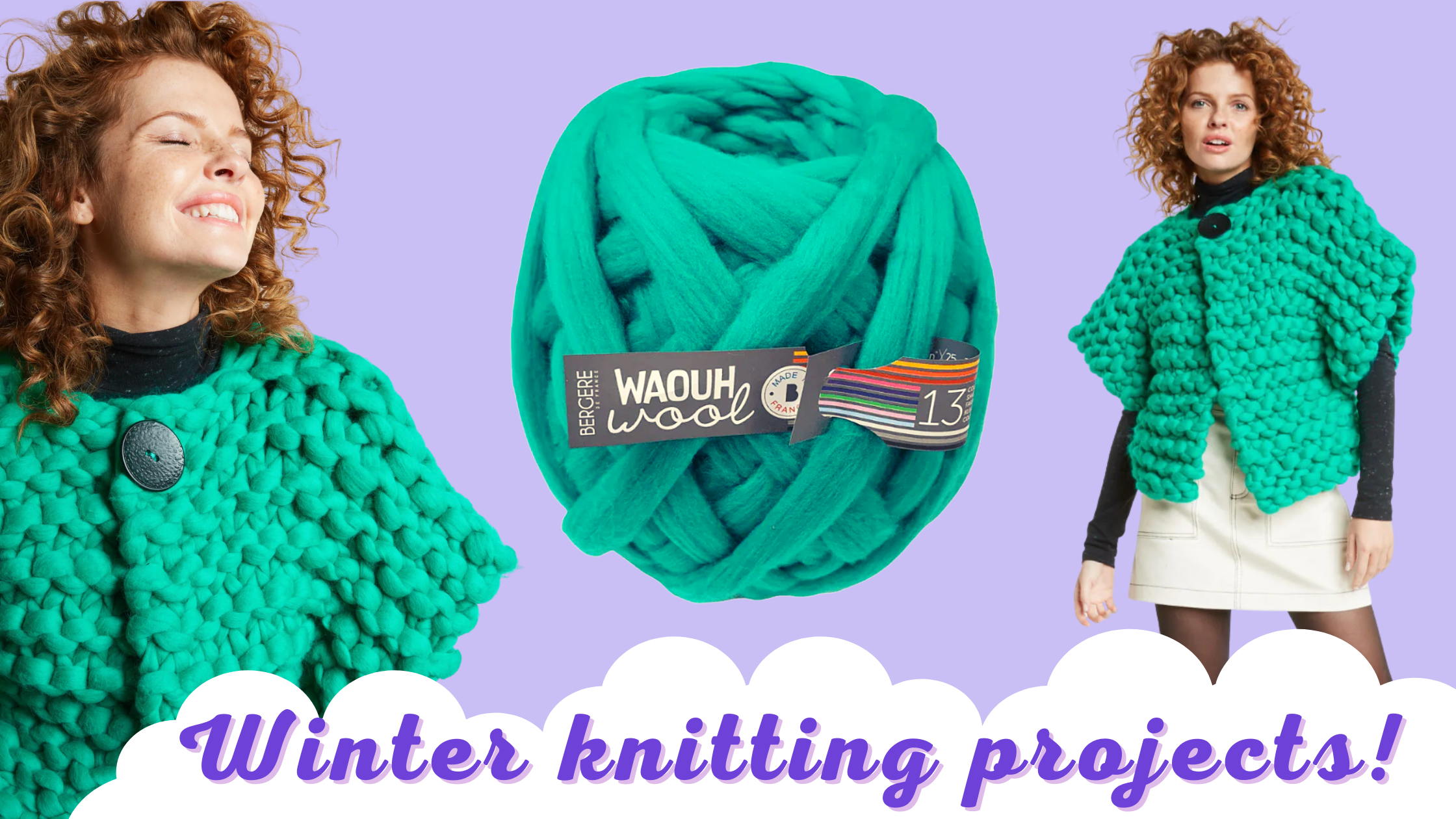 winter knitting projects Bergere Waouh Wool