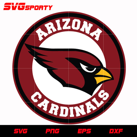 Arizona Cardinals Black And White Svg