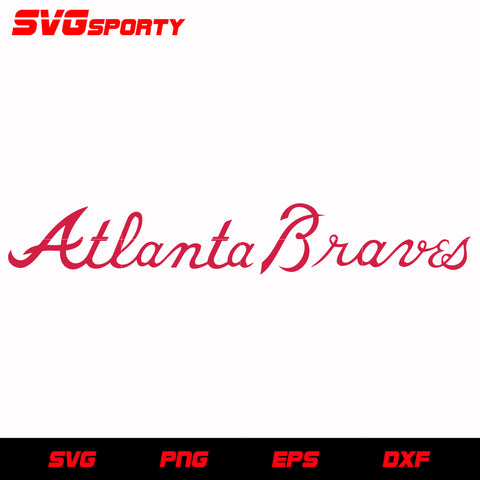 Atlanta Braves Logo svg, mlb svg, eps, dxf, png, digital file for cut – SVG  Sporty