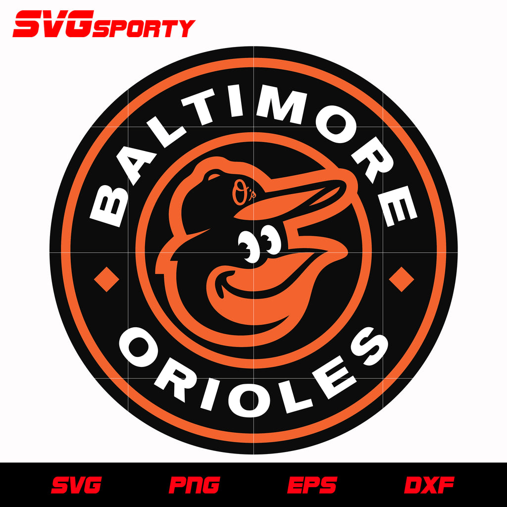 Baltimore Orioles Circle Logo svg, mlb svg, eps, dxf, png, digital fil