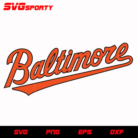 Baltimore Orioles [SVG, DXF], Cutting Machine & Laser Cutting Designs