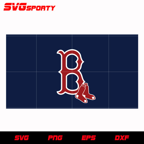 Boston Red Sox logo Digital File (SVG cutting file + pdf+png+dxf)