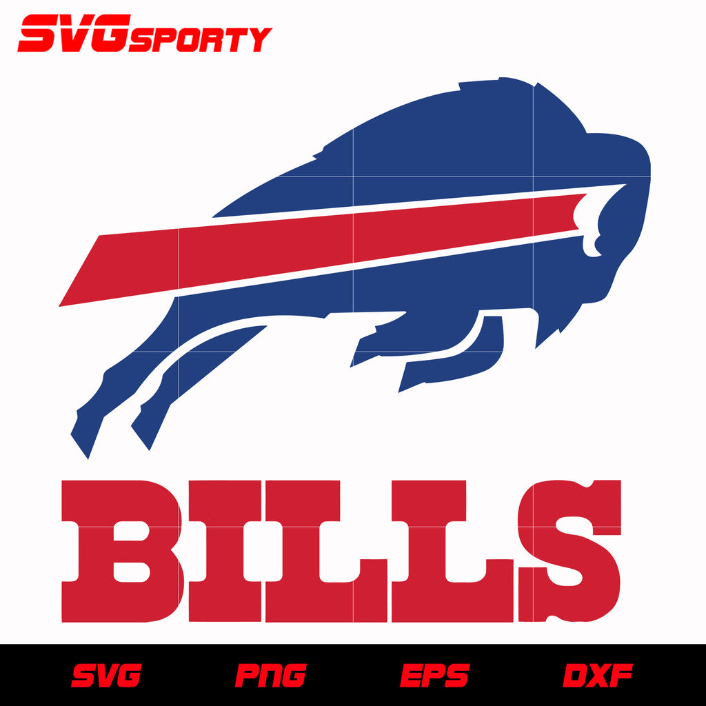 Buffalo Bills Logo Svg Nfl Svg Eps Dxf Png Digital File Svg Sporty 2112