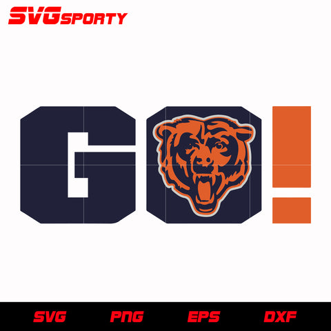 12 Styles NFL Chicago Bears svg. Chicago Bears svg, eps, dxf - Inspire  Uplift