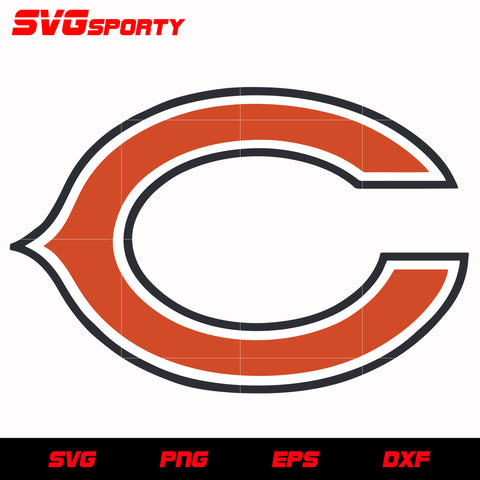 Chicago Bears C with Letter Svg Png online in USA