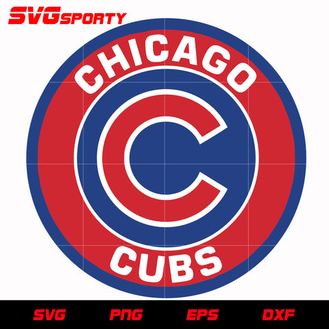 Chicago Cubs C Logo 2 svg, mlb svg, eps, dxf, png, digital file