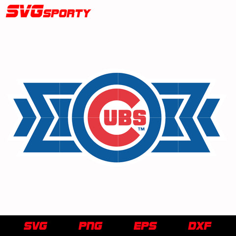 Chicago Cubs - 1948-1956, National League, Baseball Sports Vector