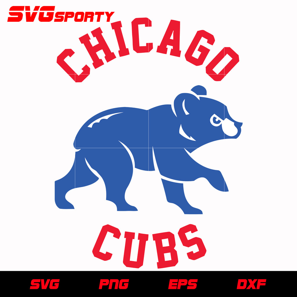 Chicago Cubs Text Logo 2 svg, mlb svg, eps, dxf, png, digital file for ...