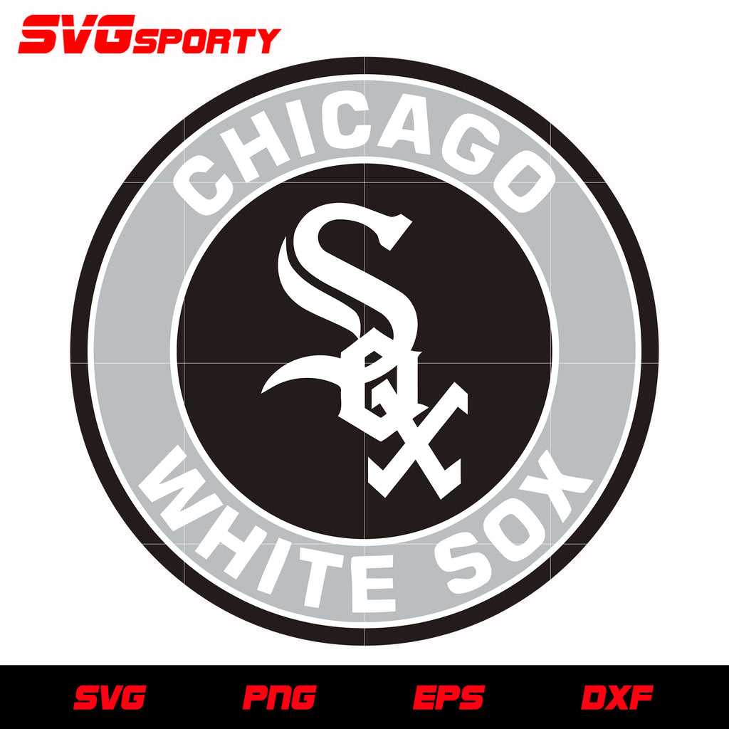 Chicago White Sox Cirlce Logo 2 svg, mlb svg, eps, dxf, png, digital f