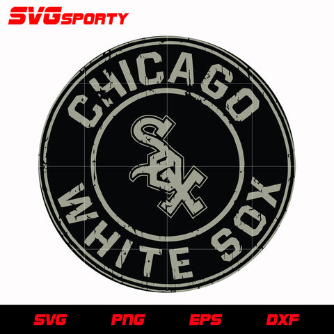 Chicago White Sox Cirlce Logo 3 svg, mlb svg, eps, dxf, png, digital f ...