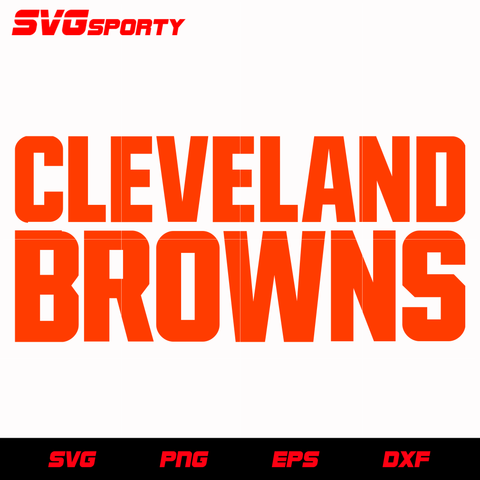 Cleveland Browns logo Digital File (SVG cutting file + pdf+png+dxf)