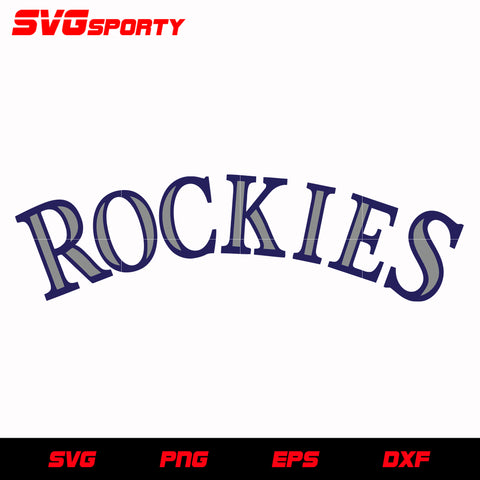 Colorado Rockies SVG • MLB Baseball Team T-shirt Design SVG Cut Files Cricut