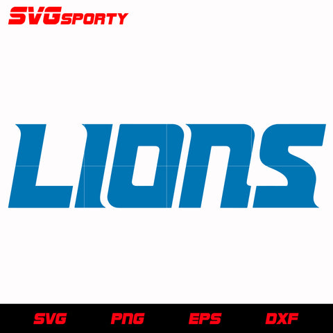 Detroit Lions Beat Heart svg eps dxf png file