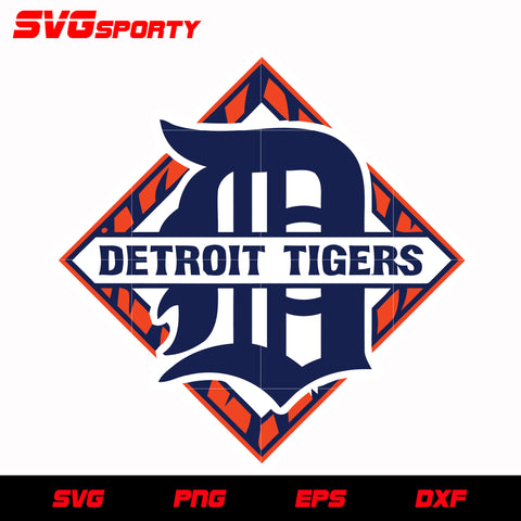 Detroit Tigers Signature Letter D Logo Type MLB Baseball Die-Cut MAGNET