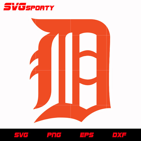 Detroit Tigers - Jersey Logo (2007) - Baseball Sports Vector SVG