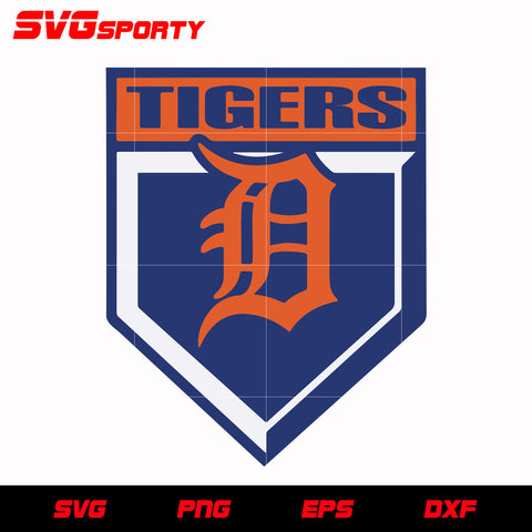 Detroit Tigers Team Svg, Dxf, Eps, Png, Clipart, Silhouette and Cutfil