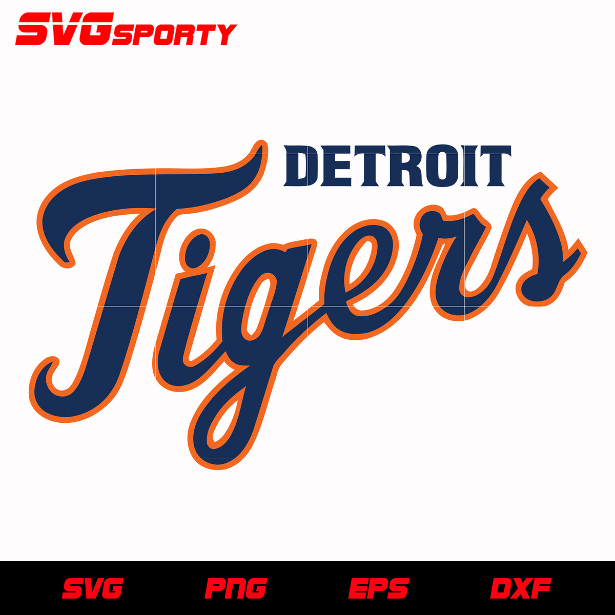 Detroit Tigers Text Logo svg, mlb svg, eps, dxf, png, digital file for ...