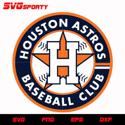 Houston Astros Torn Baseball Mlb, Svg Png Dxf Eps Digital Download