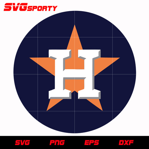 Heart Houston Astros SVG, Houston Astros Heart Vector