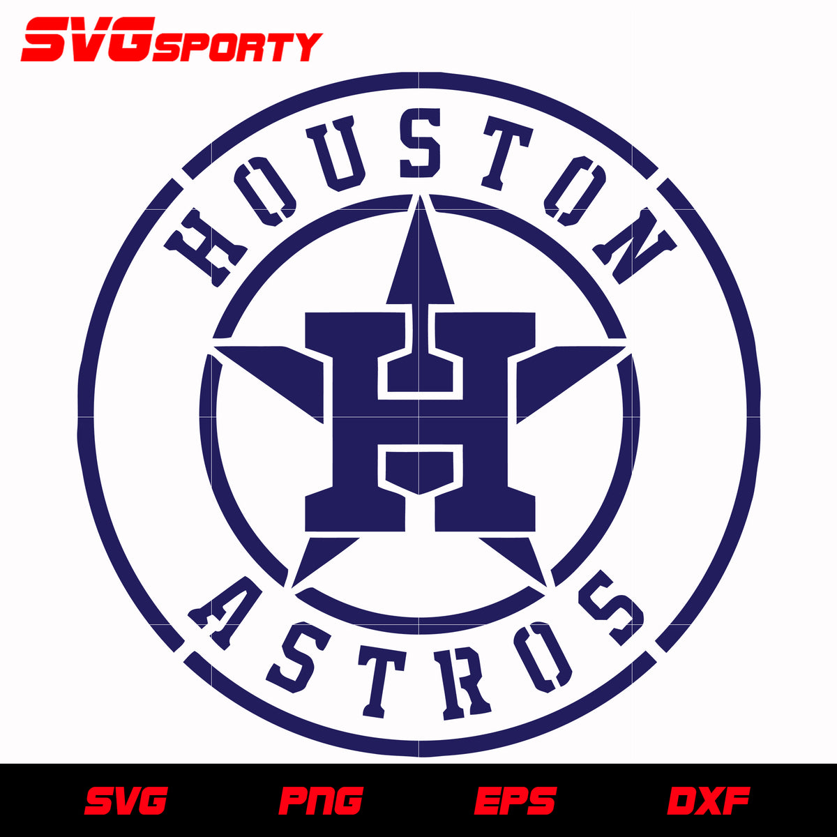 Houston Astros Circle Text Logo svg, mlb svg, eps, dxf, png, digital f