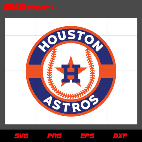 Cute Astros Baseball Team MLB SVG Houston Astros Cutting File