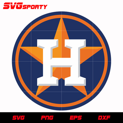 Houston Astros Torn Baseball Mlb, Svg Png Dxf Eps Digital Download