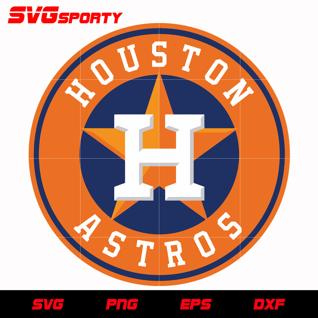 Houston Astros Logo Svg Mlb Svg Eps Dxf Png Digital File For Cut