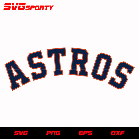 Download Houston Astros MLB logo J1SRX High quality free Dxf file