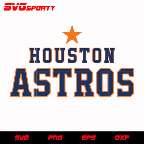 Houston Astros Heart 2023 SVG - Houston Astros MLB Baseball SVG