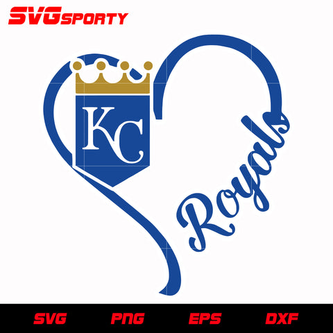 Bluey Kansas City Royals Baseball SVG PNG DXF EPS