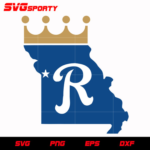 Bluey Kansas City Royals Baseball SVG PNG DXF EPS