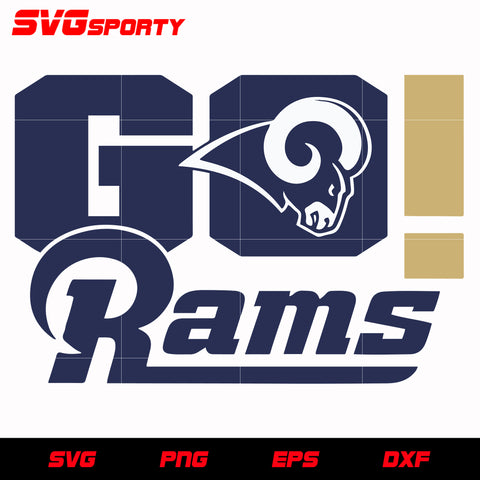 Logo los angeles rams SVG file, PNG file, EPS file, DXF file