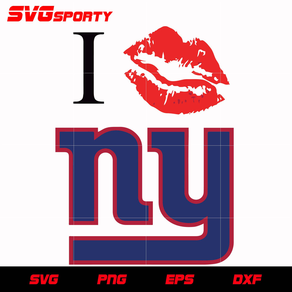 Download New York Giants I Love Ny Svg Nfl Svg Eps Dxf Png Digital File Svg Sporty