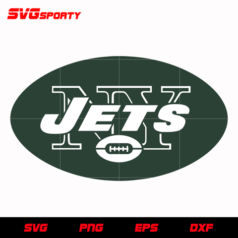New York Jets Primary Logo svg, nfl svg, eps, dxf, png, digital file ...