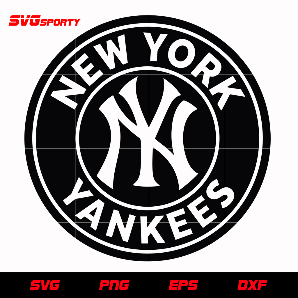 New York Yankees Logo Circle Svg Mlb Svg Eps Dxf Png Digital File 3265