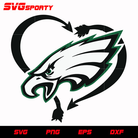 Philadelphia Eagles Love Svg Dxf Eps Png file – lasoniansvg