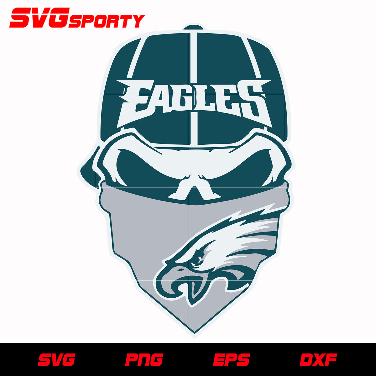 Download Philadelphia Eagles Skull svg, nfl svg, eps, dxf, png ...