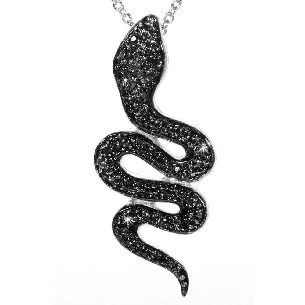 diamond snake pendant