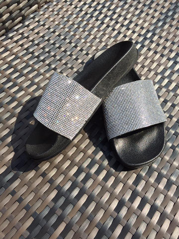 Bag Envy Diamante Pool Beach Sliders