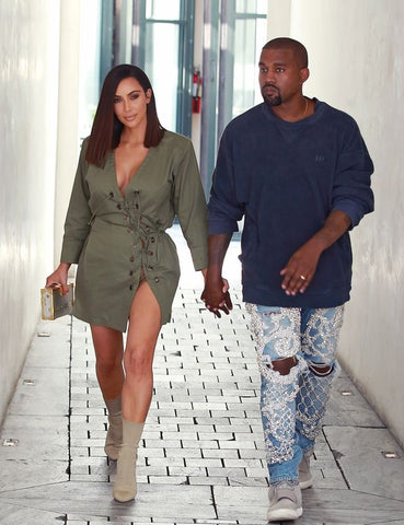 Kim Kardashian and Kanye West 