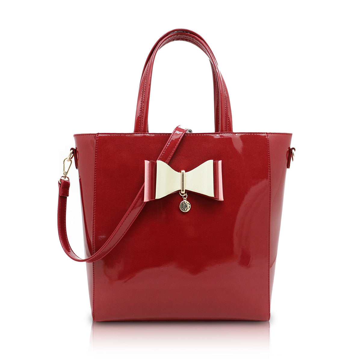Micah Red Diamante Studded Purse - Bag Envy