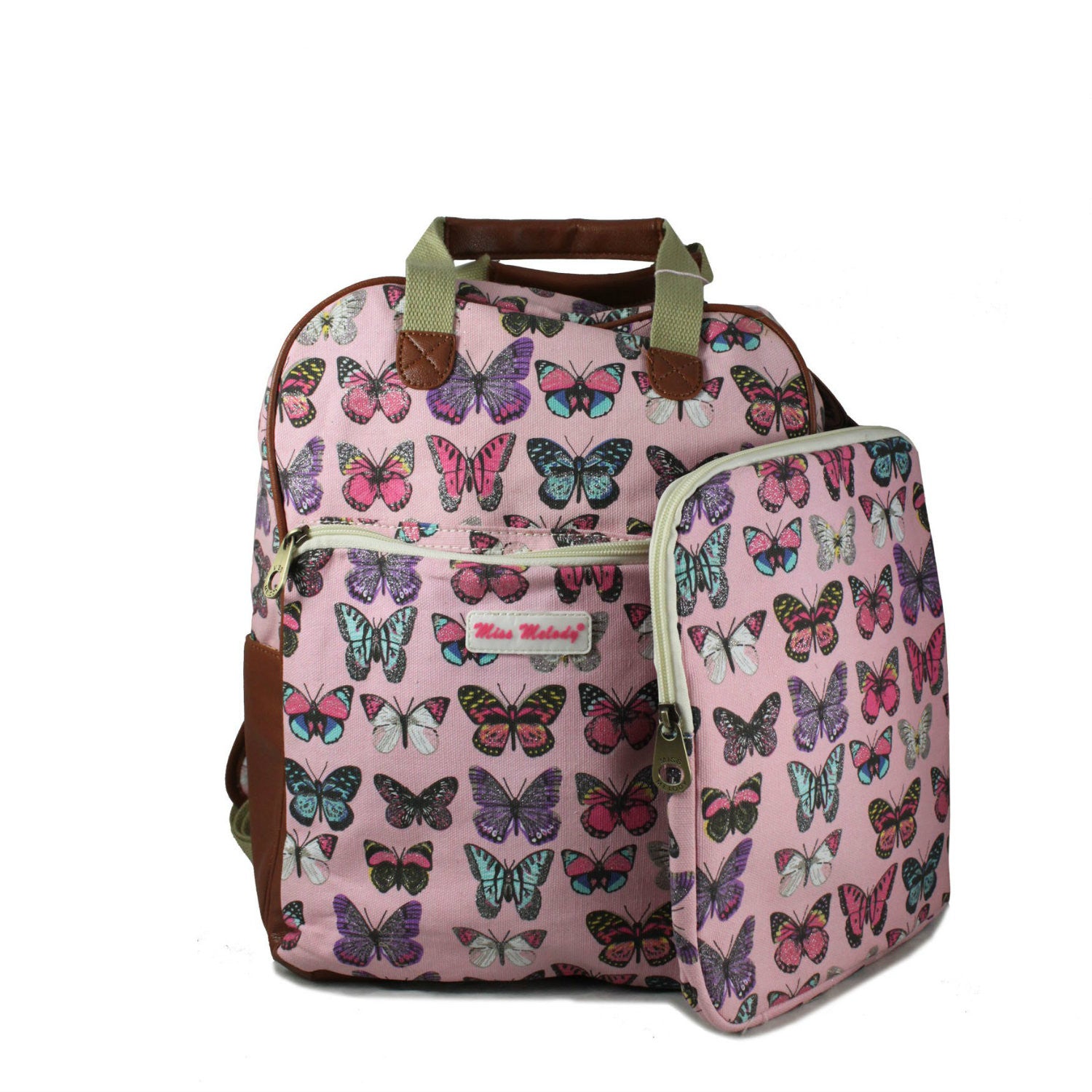 pink butterfly bag