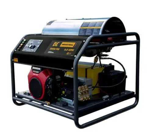 BE 8GPM@3000psi Hot Super Skid Pressure Washer - Cigarcity Softwash