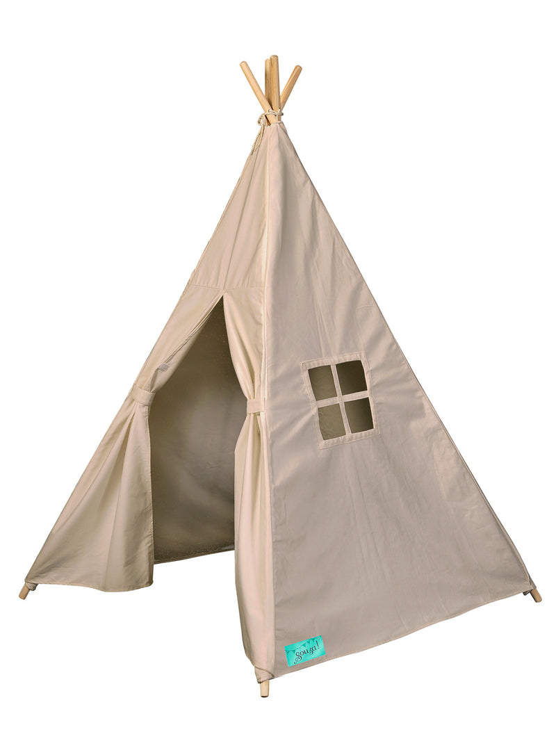 Perforeren Instituut String string Tipi tent taupe canvas – Souza-Store