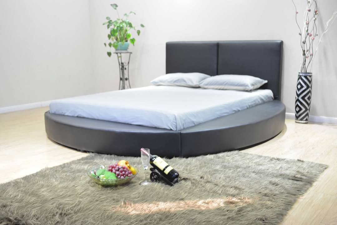 Opsommen materiaal groet Greatime B1159 Modern Round Shape Platform Bed (More Colors Available) –  Greatime Furniture