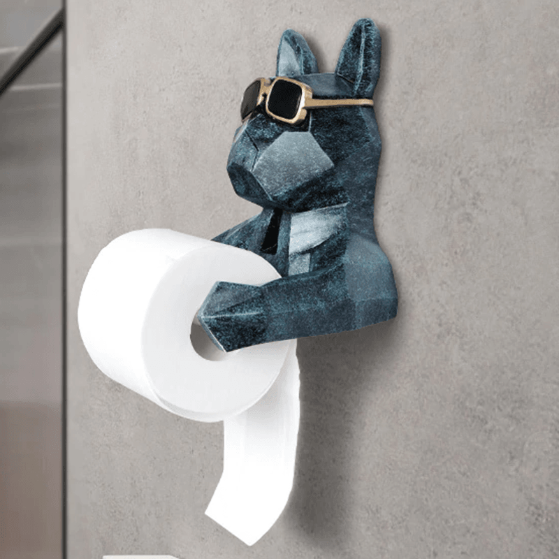 Porte Papier Toilette Mural Chien Animal Design