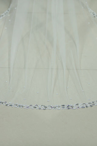 Voile de mariage avec baguettes 3 mètres