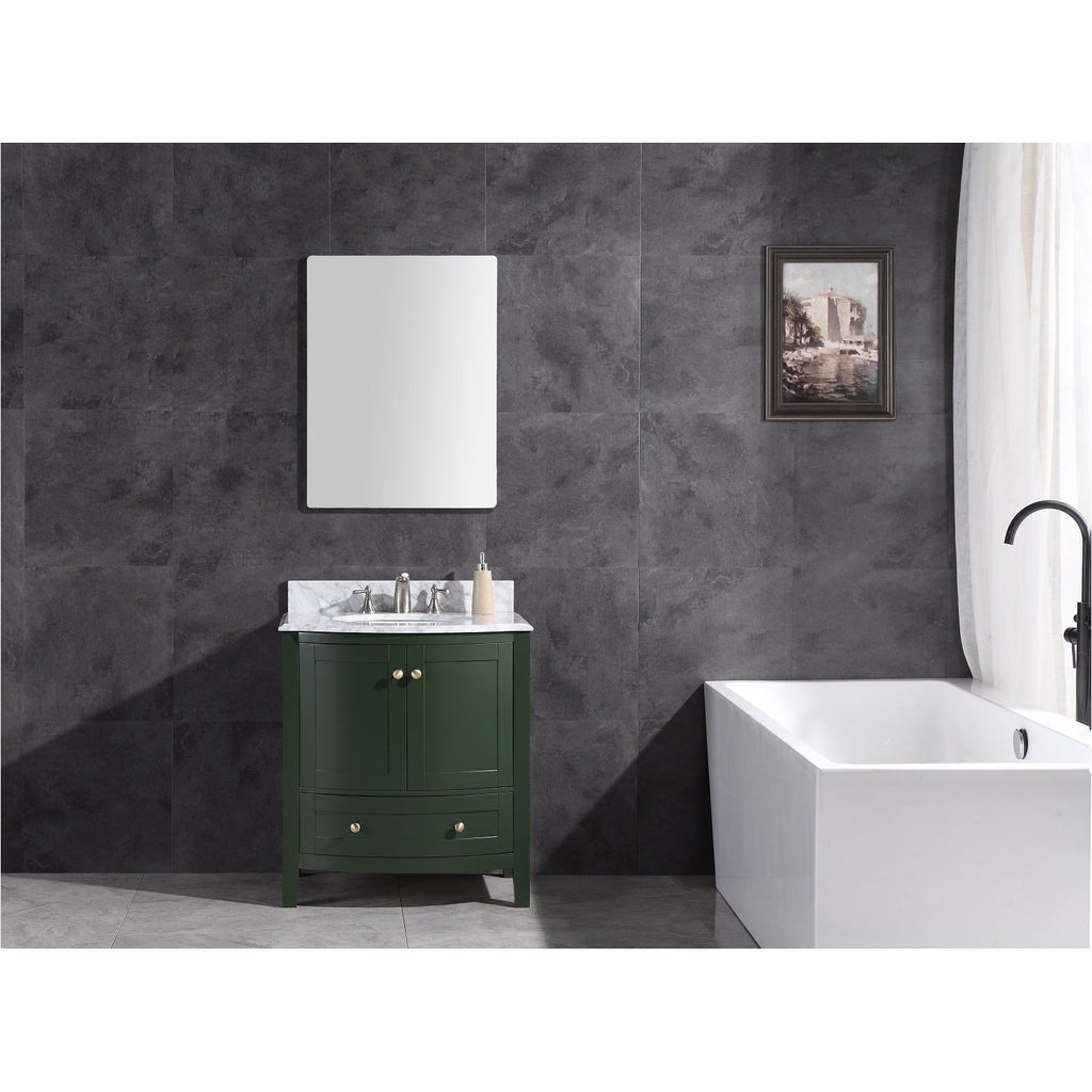 30 Vogue Green Bathroom Vanity Pvc